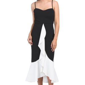 NWT RACHEL RACHEL ROY RUFFLE FRONT DRESS